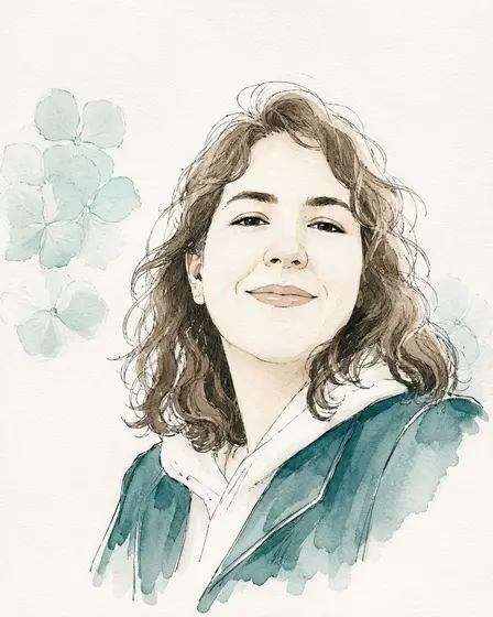 Retrato ilustrado de Lourdes