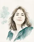 Retrato ilustrado de Lourdes