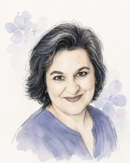 Retrato ilustrado de María Victoria